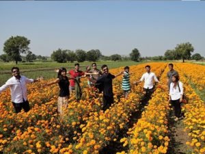Students conducted research in rural areas.